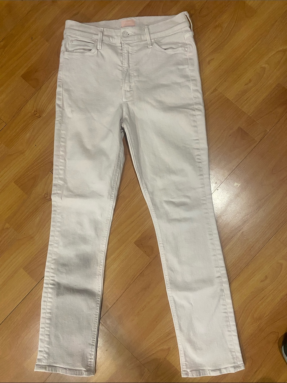 MOTHER The Dazzler Hover Pale Peach Jeans for Women